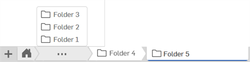 Nested folders showing all parent folders