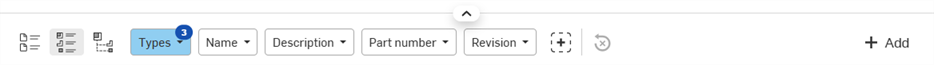 List view toolbar