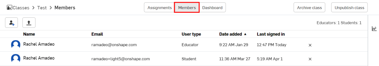 Educator Members header