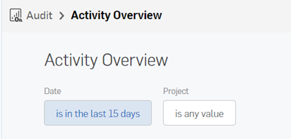 篩選器下拉清單的範例