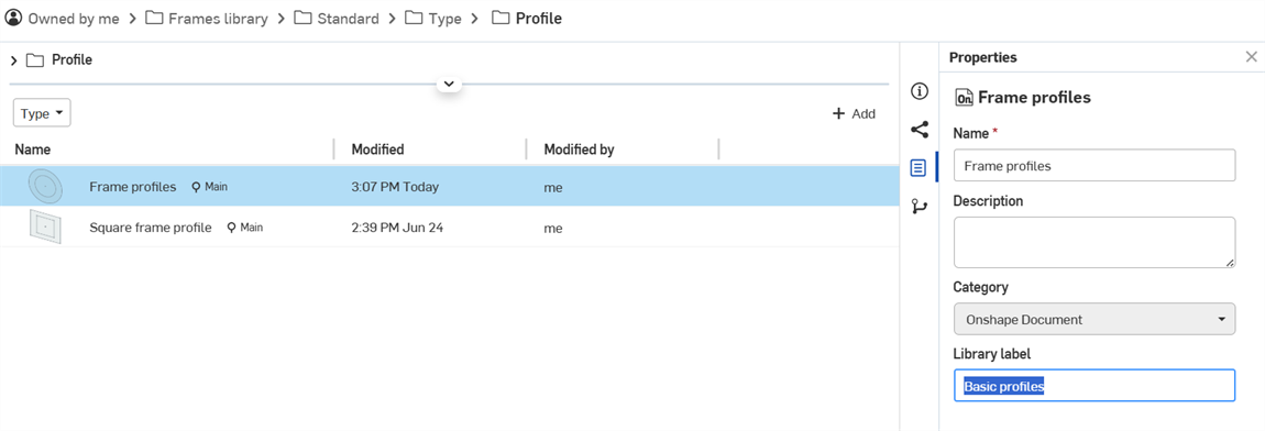 Adding a Library label to a Document