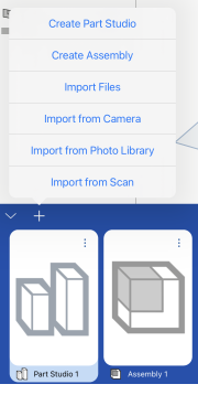 文件加號功能表中的 [從掃描匯入] 指令