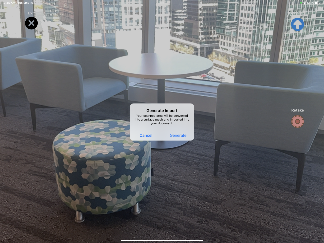 房間的 Lidar 掃描圖片