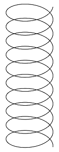 「螺旋線」工具範例
