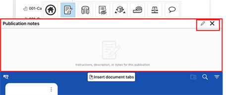 Assembly inserted into a Publication on iOS