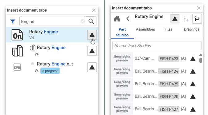 Inseting revisioned parts into the Publication