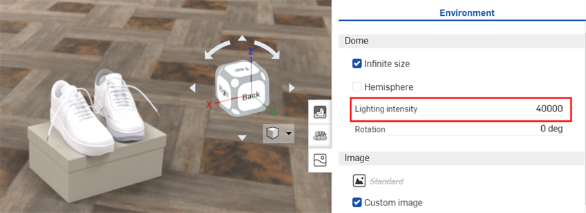 adjusting lighting