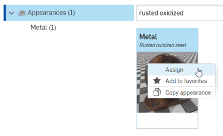 Assigning the Appearance