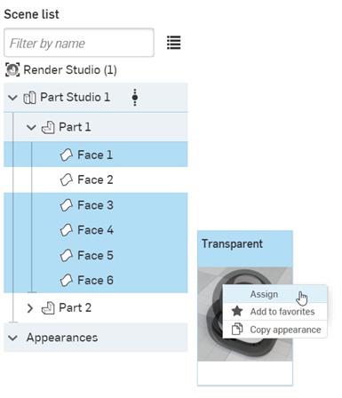 Assigning Transparency