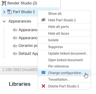 Adjusting the configuration after imported