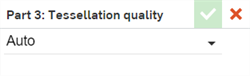Tessellation dialog