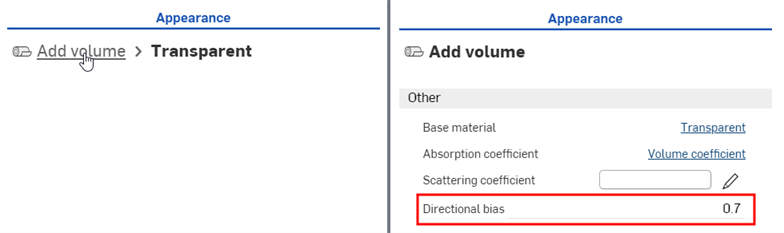 Adjusting the Directional bias parameter