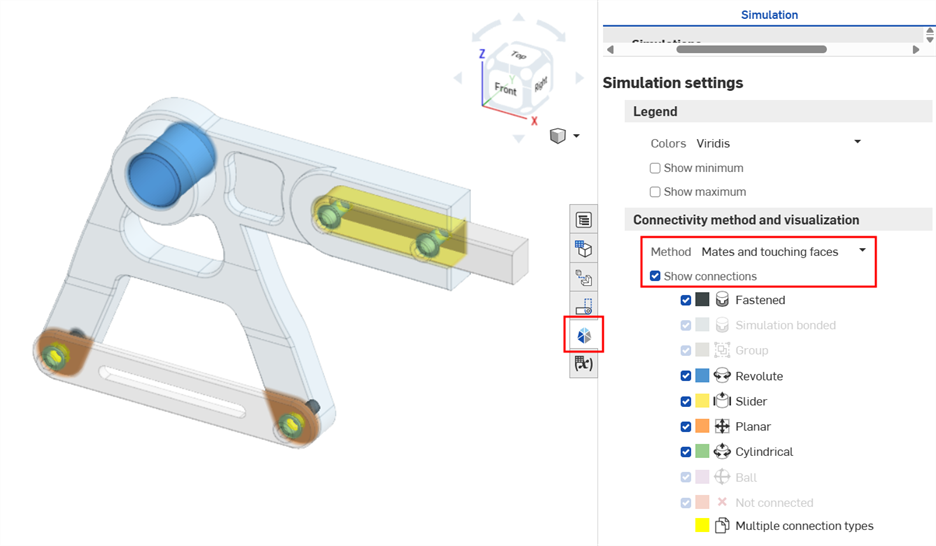視覺顯示結合連接