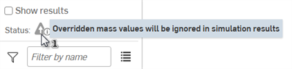 Overridden mass value warning
