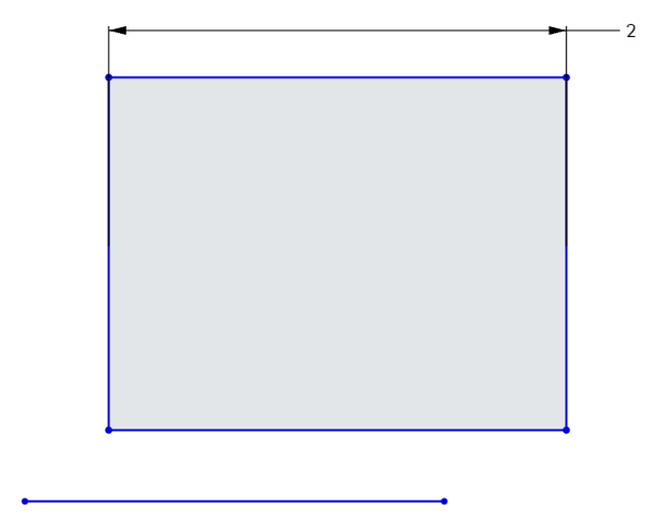 Example of dimension with positive value