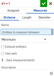 Variable dialog: Measured